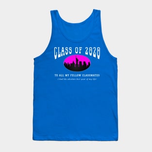 Class of 2020 - Blue, Pink and White Colors Tank Top